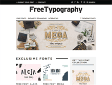 Tablet Screenshot of freetypography.com